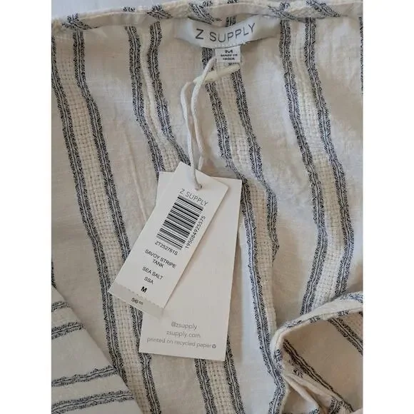 NWT Z SUPPLY Savoy Stripe Tank & Summerland Short Set Sea Salt Medium - Picture 10 of 12
